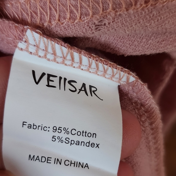 VEIISAR Blush Cotton Dress Size M NWT - Picture 7 of 8